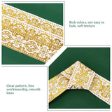 1 Set Elite Ethnic Style Polyester Grosgrain Ribbons, Single Face, Gold, 1/8 inch(3.3mm), about 7m/roll, 2roll/set