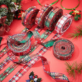 Cotton Ribbon, for Hair Accessories Craft and Christmas Gift Wrapping, Christmas Themed Pattern, 1 inches(25mm); 6 patterns, 1m/pattern, 6m/set