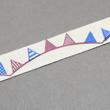 5 Roll Cartoon Printed Cotton Ribbon, FireBrick, 5/8 inch(15mm), about 20yards/roll(18.28m/roll)