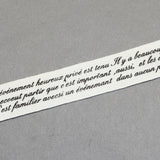 Words Printed Cotton Ribbon