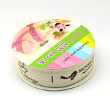 1 Box Single Face Printed Cotton Ribbon, with Double Faceed Adhesive Tape on the Other Side, Mixed Color, 5/8 inch(15mm), about 1.09yards/roll(1m/roll), 56rolls/box