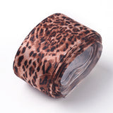 1 Roll Leopard Printed Grosgrain Ribbons, for Hair Bows, Headbands, Crafting and Gift Wrapping, Camel, 1-1/2 inch(40mm) about 10yards/roll(9.14m/roll)