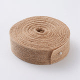 1 Bag Burlap Ribbon, Hessian Ribbon, Jute Ribbon, with Lace, for Jewelry Making, White, 1-1/2 inch(38mm), about 2m/roll, 24rolls/bag