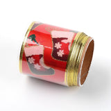 1 Roll Single Face Satin Ribbon, Polyester Ribbon, Flower Pattern, Green Yellow, 1 inch(25mm), about 50yards/roll(45.72m/roll)