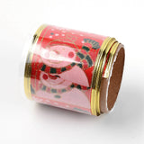 1 Roll Single Face Satin Ribbon, Polyester Ribbon, Flower Pattern, Misty Rose, 1 inch(25mm), about 50yards/roll(45.72m/roll)