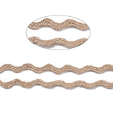 1 Set Burlap Ribbon, Hessian Ribbon, Jute Ribbon, with Lace, for Jewelry Making, Tan, 11rolls/set