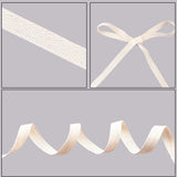 50M/Roll 2 Rolls Cotton Webbing, 10mm(3/8) Wide Herringbone Cotton Tape Ribbons Flat Cords for Sewing Knitting DIY Making