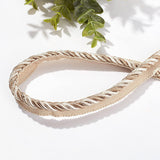 13.7 Yards Twisted Lip Cord Trim, Twisted Cord Trim Ribbon 16mm, Polyester Twisted Trim Cord Rope Embellishment for Home Decor, Upholstery and More, Antique White, Antique White