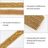 14.2 Yard 1.18 Inch Sequin Metallic Braid Trim Goldenrod Lace Trim Paillette Sequinned Ribbon with Bead Metallic Sequins Jacquard Trim for DIY Clothing Accessories Decorations