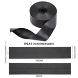 1 Bag Polypropylene Fiber Ribbons, Wave Shape, Medium Slate Blue, 7~8mm, 15yard/bundle, 6bundles/bag