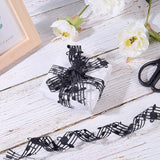 Music Note Ribbon, 10 Yards 30mm(1.1 Inch) Polyester Hollow Cut Out Music Note Ribbon Clothing Trim Accessories for Scrapbooking DIY Gift Wrapping Music Birthday Party Decoration, Black