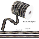 1 Roll Sparkle Polyester Satin Ribbons, with Glitter Powder, White, 3/8 inch(9~10mm), about 50yards/roll(45.72m/roll)