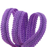 1 Card 11 Yards 5/8 Purple Braid Trim Polyester Woven Braid Trim Centipede Decorative Gimp Trim Basic Trim for DIY Craft Costume Sewing Curtain Slipcover Home Decoration Accessories
