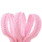 1 Card 11 Yards 5/8 Pink Braid Trim Polyester Woven Braid Trim Centipede Decorative Gimp Trim Basic Trim for DIY Craft Costume Sewing Curtain Slipcover Home Decoration Accessories