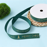 Flat Christmas Theme Polyester Grosgrain Ribbon