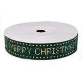 Flat Christmas Theme Polyester Grosgrain Ribbon