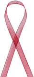 Organza Ribbon, Galloon, Dark Red, 1/4 inch(6mm); 500yards/Roll(457.2m/Roll)