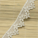 2 Roll Lace Trim Nylon Ribbon for Jewelry Making, White, 1-1/8 inch(28mm), about 15yards/roll(13.716m/roll)