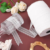 1 Roll Lace Trim Nylon Ribbon for Jewelry Making, White, 1-1/8 inch(29mm), about 200yards/roll(182.88m/roll)