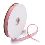 1 Group Sheer Organza Ribbon, Wide Ribbon for Wedding Decorative, Indian Red, 2 inch(50mm), 50yards/roll(45.72m/roll), 4 rolls/group, 200 yards/group(182.88m/group)