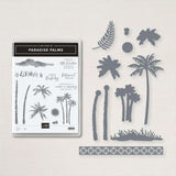 Coconut Tree Clear Stamps, 4pcs/Set