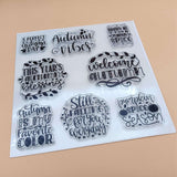 Autumn Theme Clear Stamps, 5pcs/set