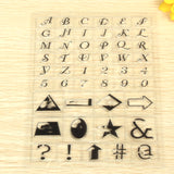 Letters & Numbers & Symbols Clear Stamps, 5pcs/set