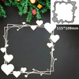 Square with Love Cutting Dies, 4pcs/set