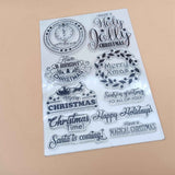 Christmas Theme Clear Stamps, 5pcs/set