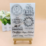 Christmas Theme Clear Stamps, 5pcs/set