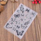 Butterfly Clear Stamps, 4pcs/set
