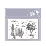 Tree Clear Stamps, 4pcs/set