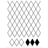 Rhombus Clear Stamps, 4pcs/Set