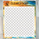 Rhombus Clear Stamps, 5pcs/Set