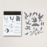 Bird Clear Stamps, 4pcs/Set