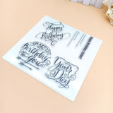 Birthday Theme Clear Stamps, 5pcs/set