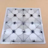 Spider Web & Spider Silicone Stamps, 5pcs/set