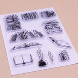 Book Clear Stamps, 5pcs/set