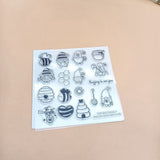 Gnome Silicone Stamps, 5pcs/set