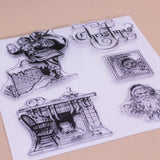 Christmas Theme Santa Claus Silicone Stamps, 5pcs/set
