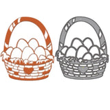 Easter Basket of Eggs Cutting Dies, 4pcs/set