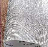 Globleland Self Adhesive Glass Rhinestone Glue Sheets, for Trimming Cloth Bags and Shoes, Crystal, 40x24cm