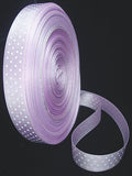 1 Roll Polka Dot Ribbon Grosgrain Ribbon, Lavender, 5/8 inch(16mm), 50yards/roll(45.72m/roll)