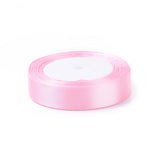 Breast Cancer Pink Awareness Ribbon Making Materials Single Face Satin Ribbon