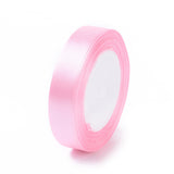 Breast Cancer Pink Awareness Ribbon Making Materials Single Face Satin Ribbon