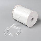 Double Face Satin Ribbon, Polyester Ribbon, WhiteSmoke, 1/8 inch(3mm) wide, about 880yards/roll(804.672m/roll)
