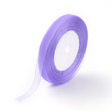 1 Roll Solid Color Organza Ribbons, for Party Decoration, Gift Packing, Silver, 1(25mm), about 50yard/roll(45.72m/roll)