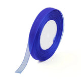 1 Roll Polyester Organza Ribbon with Satin Edge, Deep Sky Blue, 3/8 inch(9mm), about 50yards/roll(45.72m/roll)