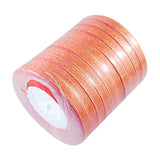 1 Roll Organza Ribbons, Chiffon Satin Ribbon, for Gift Wrapping, Valentine's Day, Wedding, Birthday Party Decorate, Orange, 3/4 inch(20mm), about  200 yards/roll(182.88m/roll)