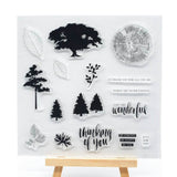 Tree Clear Stamps, 2pcs/set